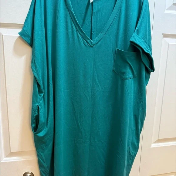 MTS Teal Casual Dress - Picture 2 of 4